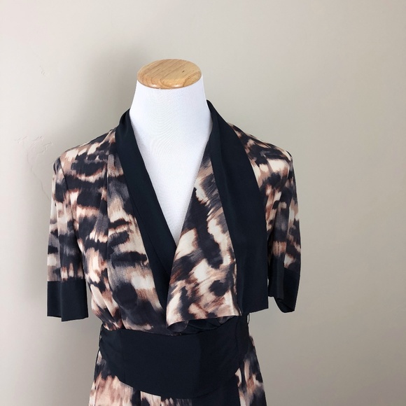 NEW | BCBGMAXAZRIA Silk Walena Wrap Dress BCBG - Picture 3 of 8